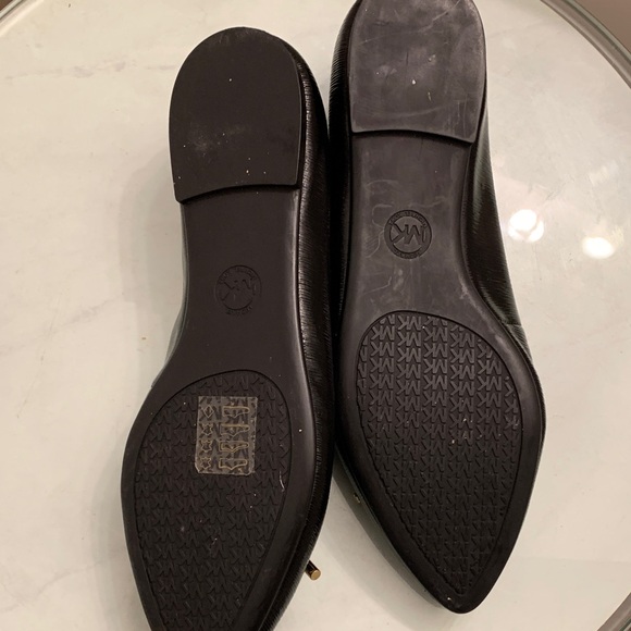 Michael Kors Black Flats with Gold Accents used , clean and in great condition. - Picture 8 of 12